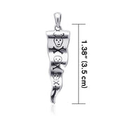 Francis Drake Flag Of Pirate T Sterling Silver Pendant